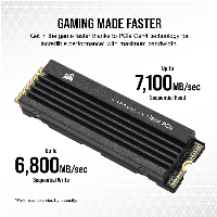 Диск SSD Corsair MP600 PRO LPX 2TB M.2 2280 PCIe Gen4 x4 NVMe PS5 - CSSD-F2000GBMP600PLP
