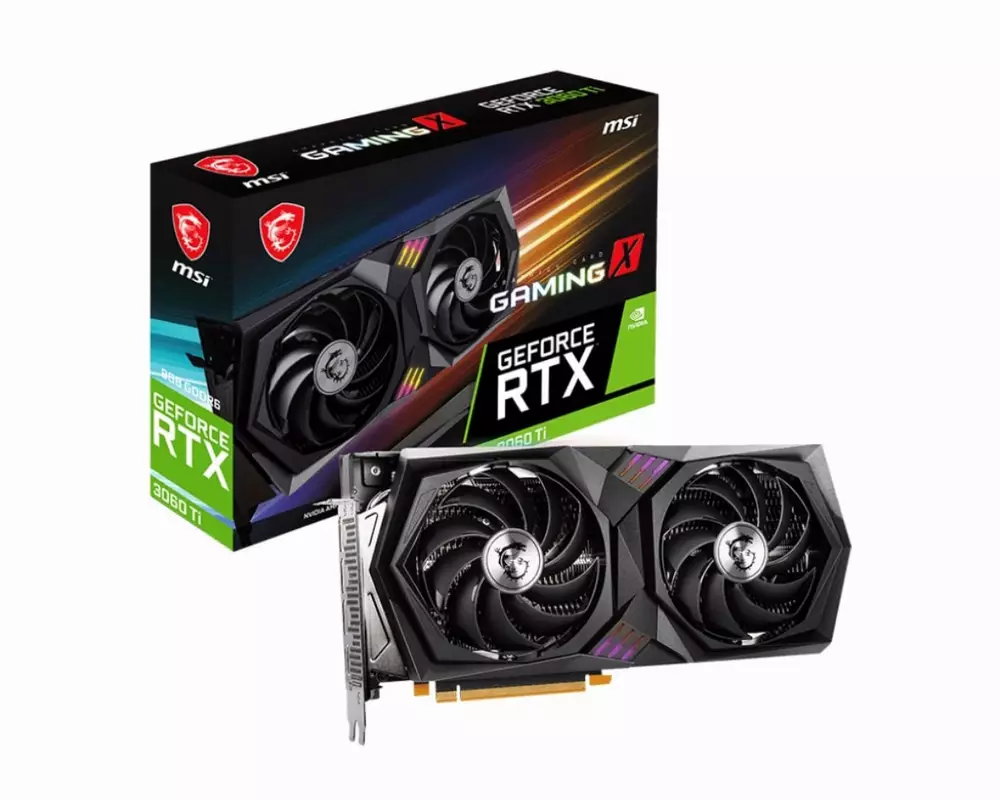Видео карта MSI GeForce RTX 3060 Ti GAMING X 8G LHR - 912-V397-240