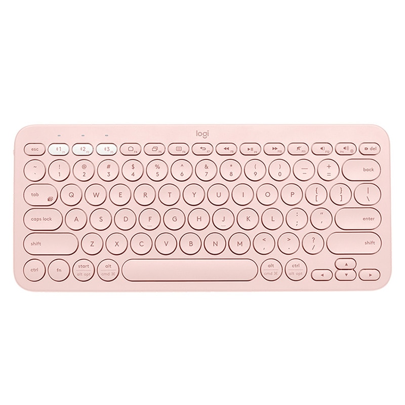 Клавиатура Logitech К380 Bluetooth Illuminated Living-Room Keyboard Rose - 920-009583