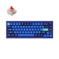 Геймърска механична клавиатура Keychron Q2 Navy Blue Knob QMK 65% Gateron G Pro Red Switch RGB LED PBT