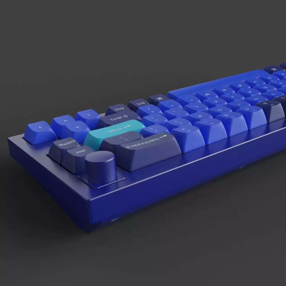 Геймърска механична клавиатура Keychron Q2 Navy Blue Knob QMK 65% Gateron G Pro Blue Switch RGB LED PBT