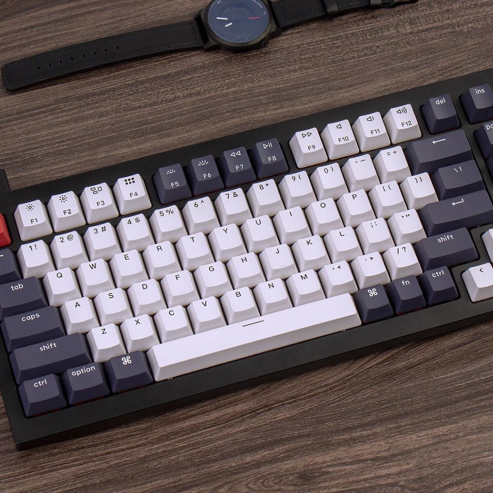 Геймърска механична клавиатура Keychron Q1 Carbon Black QMK 75% Gateron Phantom Red Switch RGB LED ABS