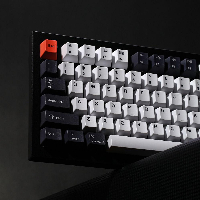 Геймърска механична клавиатура Keychron Q1 Carbon Black QMK 75% Gateron Phantom Red Switch RGB LED ABS