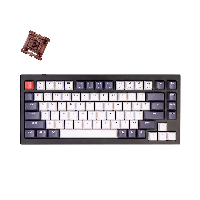 Геймърска механична клавиатура Keychron Q1 Carbon Black QMK 75% Gateron Phantom Brown Switch RGB LED ABS