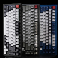 Геймърска механична клавиатура Keychron Q1 Silver Grey QMK 75% Gateron Phantom Brown Switch RGB LED ABS