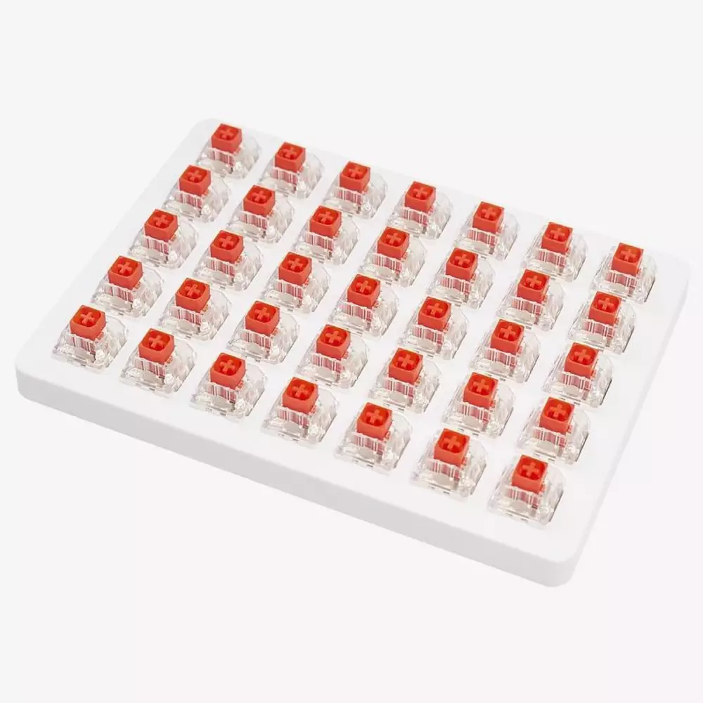 Суичове за механична клавиатура Keychron Kailh Box Red, Switch Set 35 броя