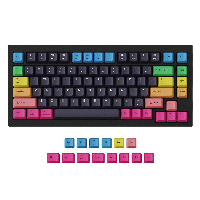 Капачки за механична клавиатура Keychron Rainbow 96-Keycap Set PBT Dye-Sub US Layout