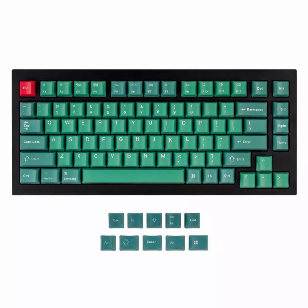 Капачки за механична клавиатура Keychron Forest 92-Keycap Set PBT Dye-Sub US Layout