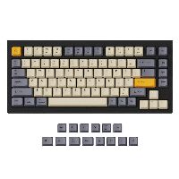 Капачки за механична клавиатура Keychron Wheat Grey 96-Keycap Set PBT Dye-Sub US Layout