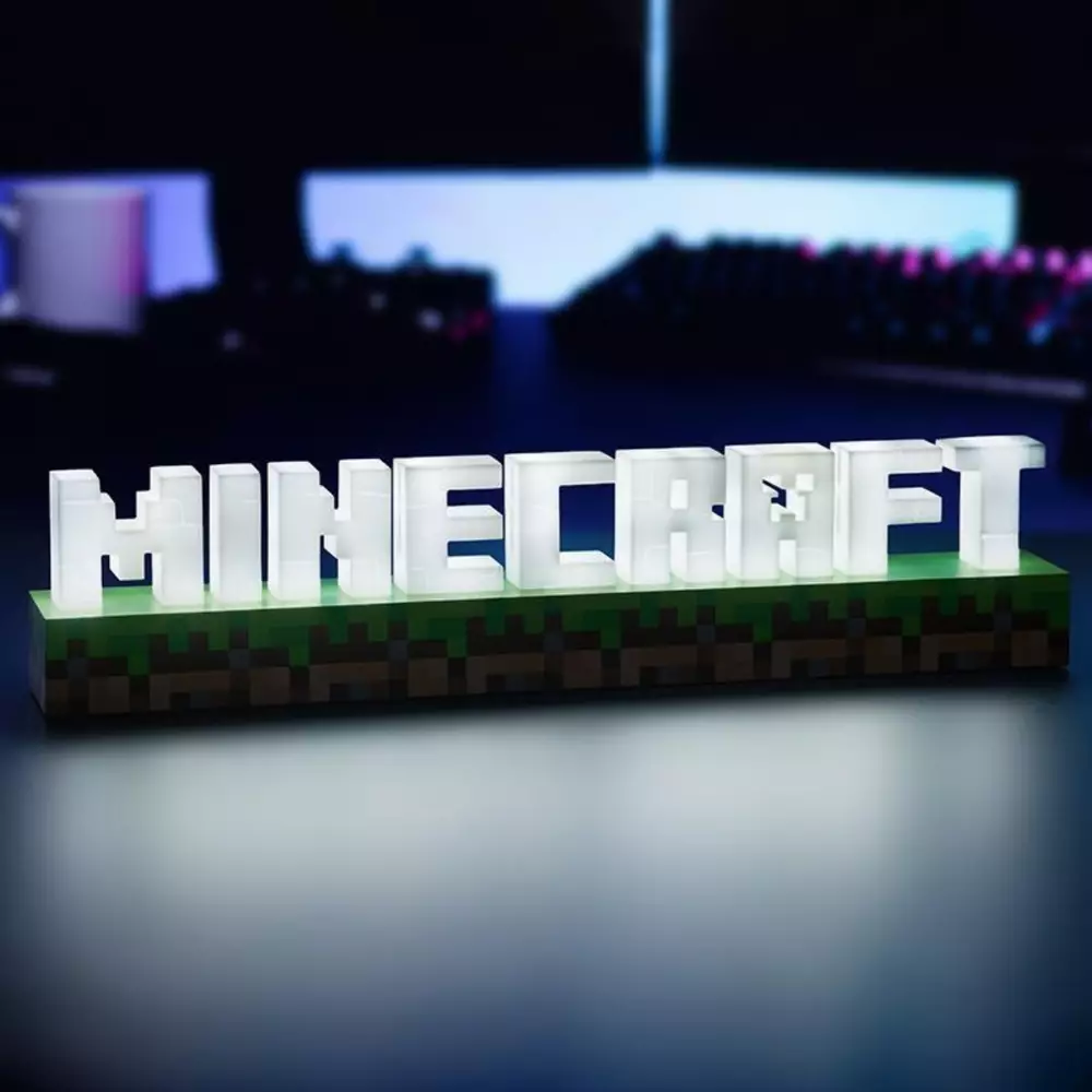 Αγαλματίδιο Paladone Minecraft Logo Light