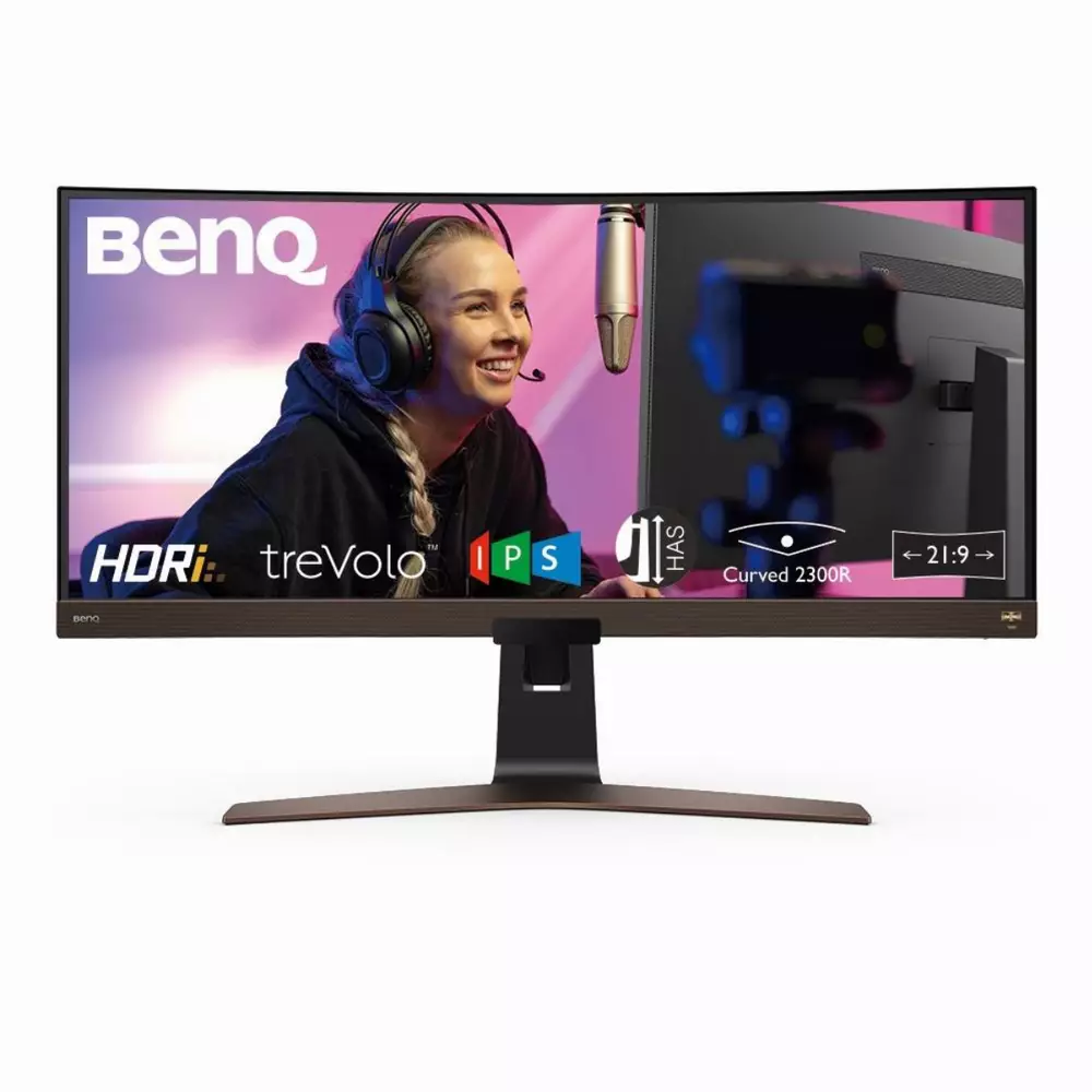 Монитор BenQ EW3880R 37.5" Curved, IPS, UW4K 3840x1600, 60Hz, HDR10, HDMI, DisplayPort, Type-C