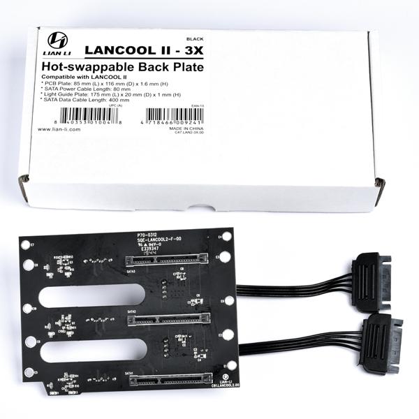 Планка Lian Li Lancool II-3X SATA Hot-Swap Backplate, Черен