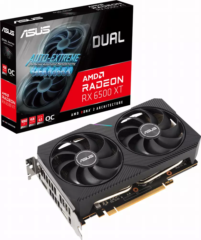 Видео карта ASUS Dual Radeon RX 6500 XT OC Edition 4GB GDDR6