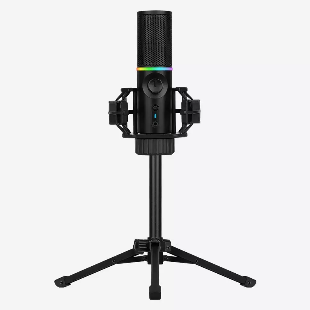 Настолен микрофон Streamplify MIC RGB, USB-A стойка трипод