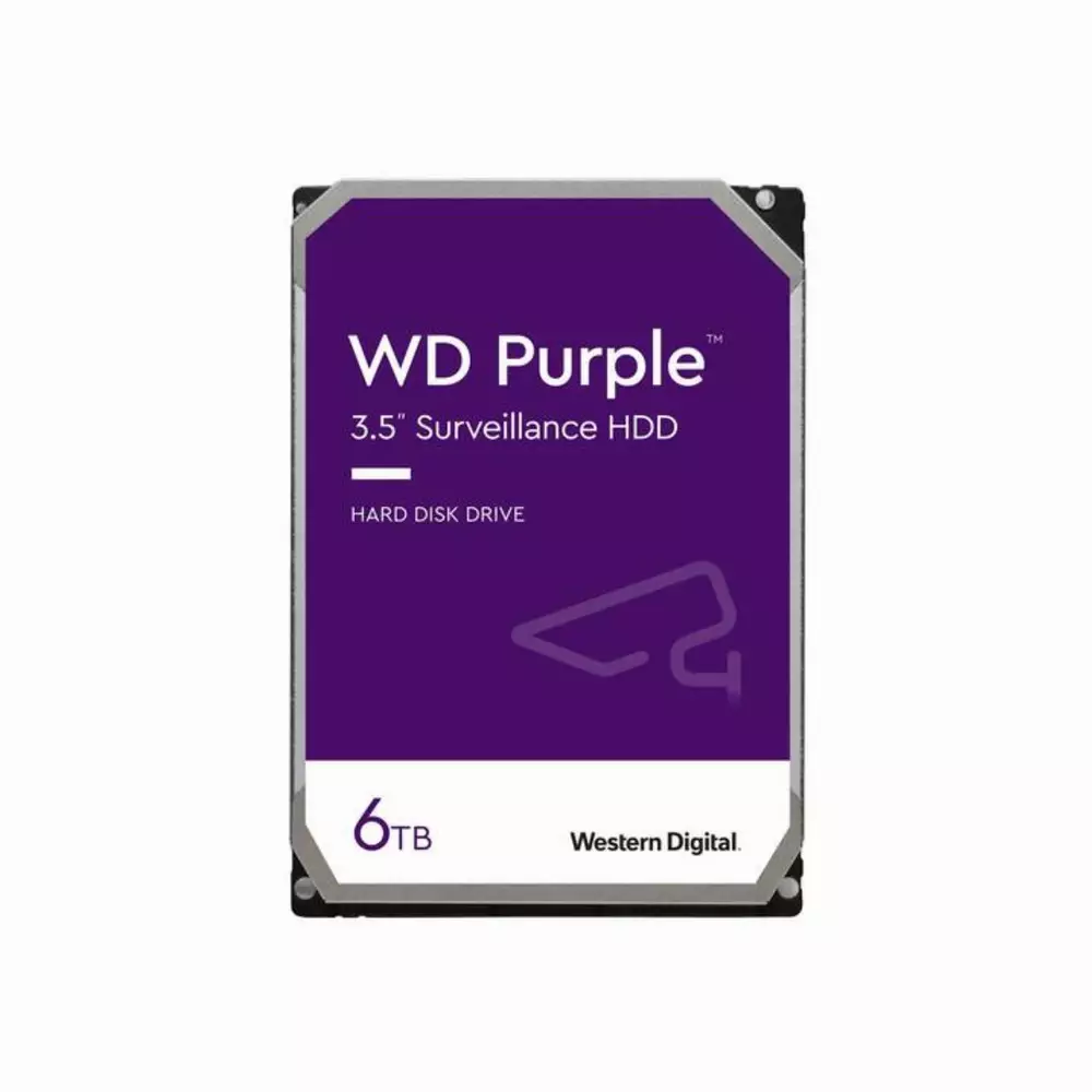Твърд диск WD Purple 6TB 3.5" 256MB 5400rpm SATA 6Gb/s - WD63PURZ
