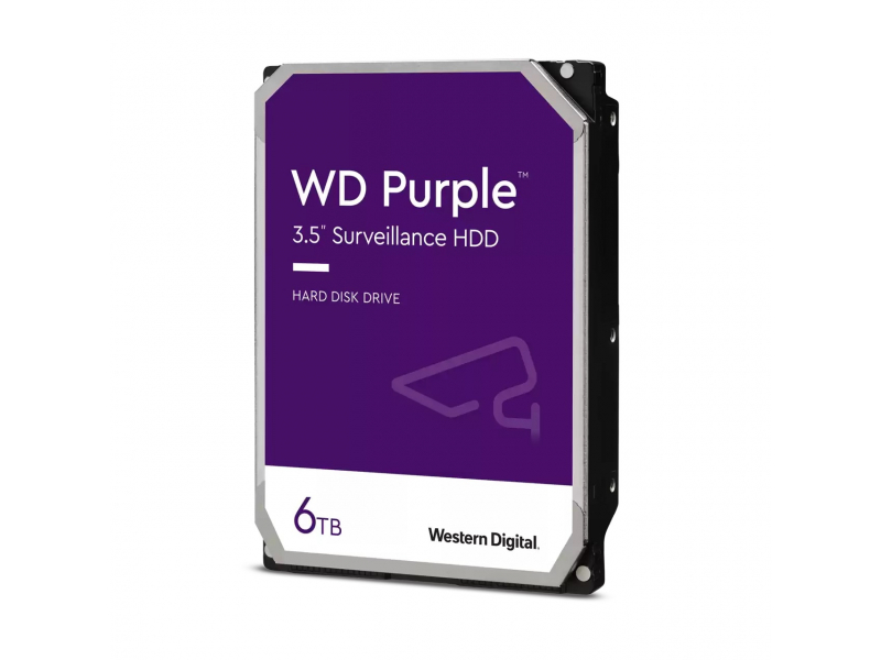 Твърд диск WD Purple 6TB 3.5" 256MB 5400rpm SATA 6Gb/s - WD63PURZ