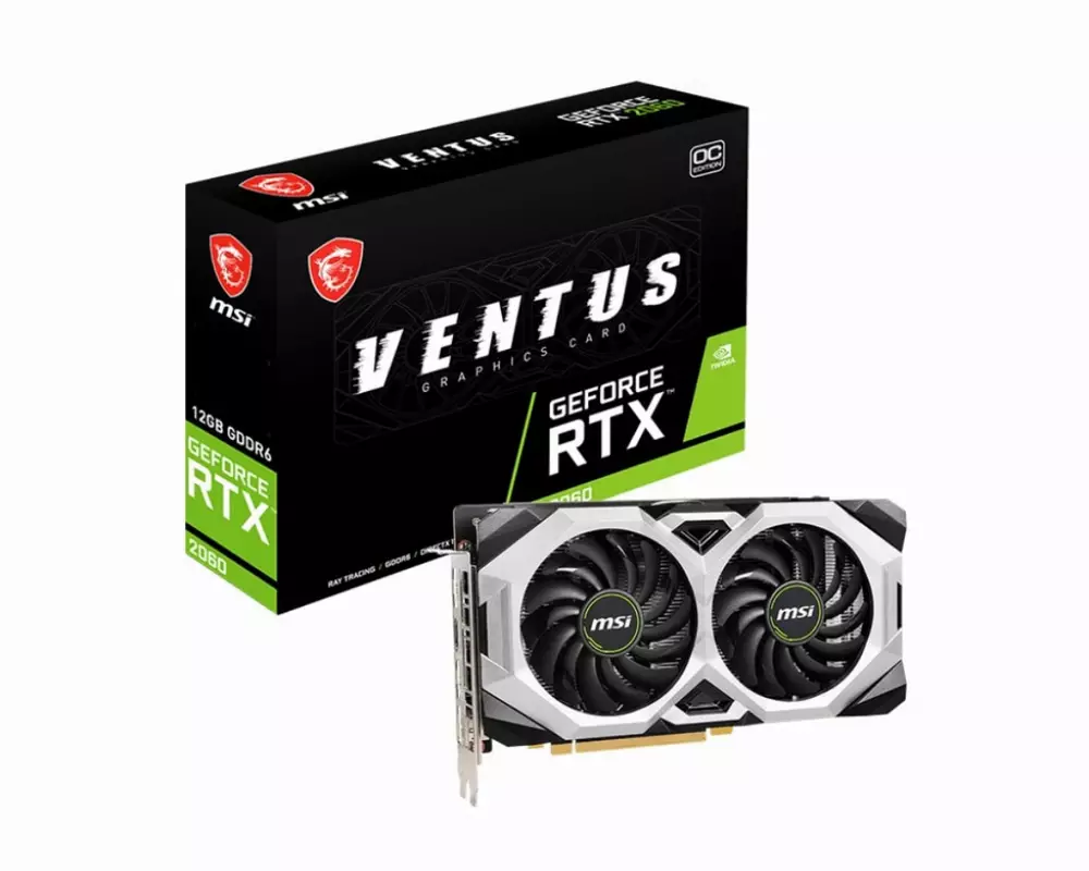 Видео карта MSI GeForce RTX 2060 VENTUS 12G OC