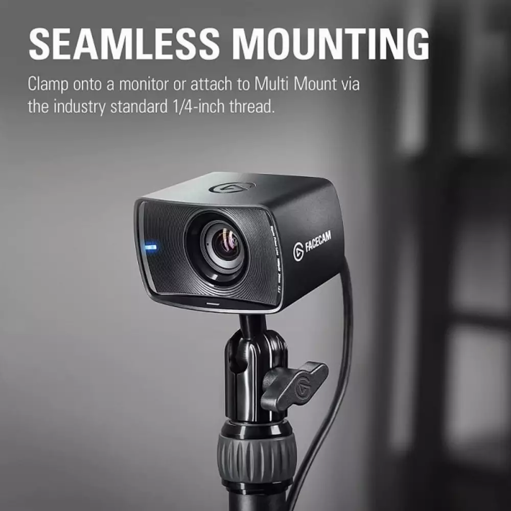 Уеб камера Elgato Facecam 1080p 60fps Webcam Sony STARVIS CMOS USB-C - 10WAA9901