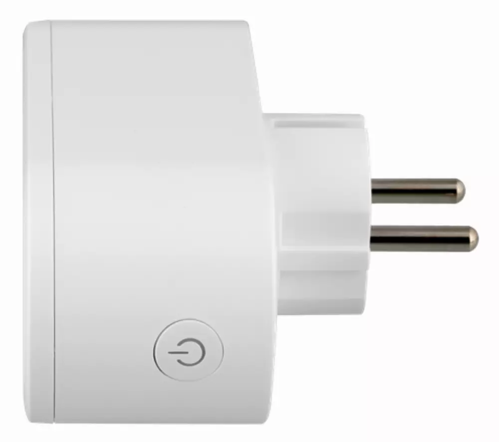 Смарт контакт DELTACO SH-P02E, Google Assistant, Alexa, 13А, WiFi 2.4Ghz, 1xCEE 7/3, Бял