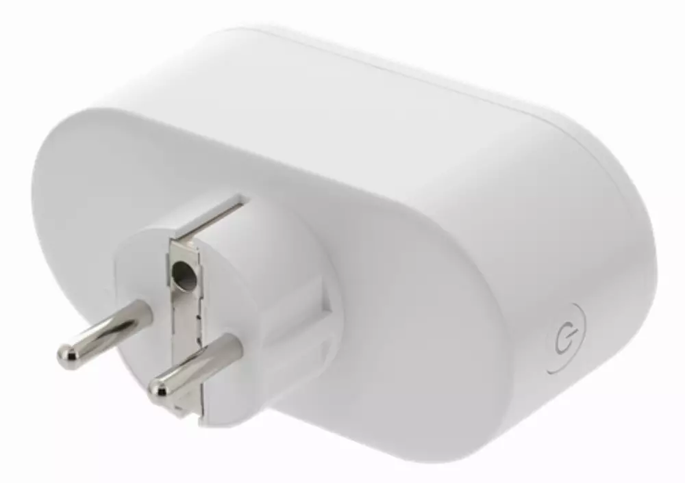 Смарт контакт DELTACO SH-P02E, Google Assistant, Alexa, 13А, WiFi 2.4Ghz, 1xCEE 7/3, Бял