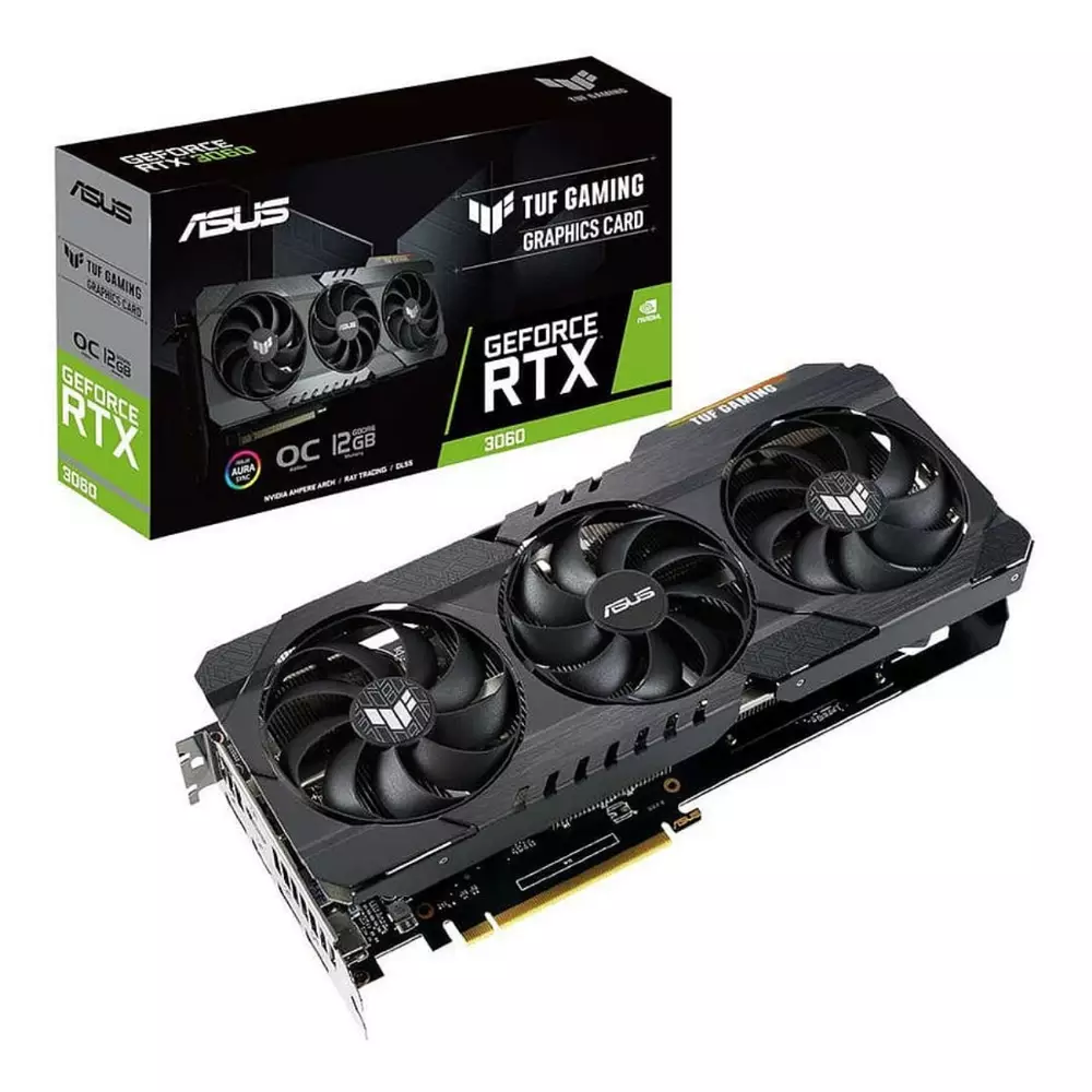 Видео карта ASUS TUF Gaming GeForce RTX 3060 V2 OC Edition 12GB GDDR6