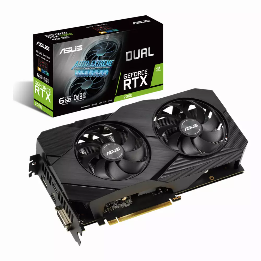 Видео карта ASUS Dual GeForce RTX 2060 EVO 6GB GDDR6