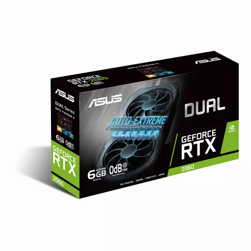 Видео карта ASUS Dual GeForce RTX 2060 EVO 6GB GDDR6
