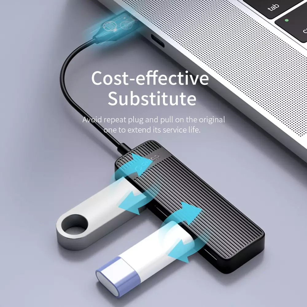 Orico хъб USB2.0 HUB 4 port White - FL02-WH
