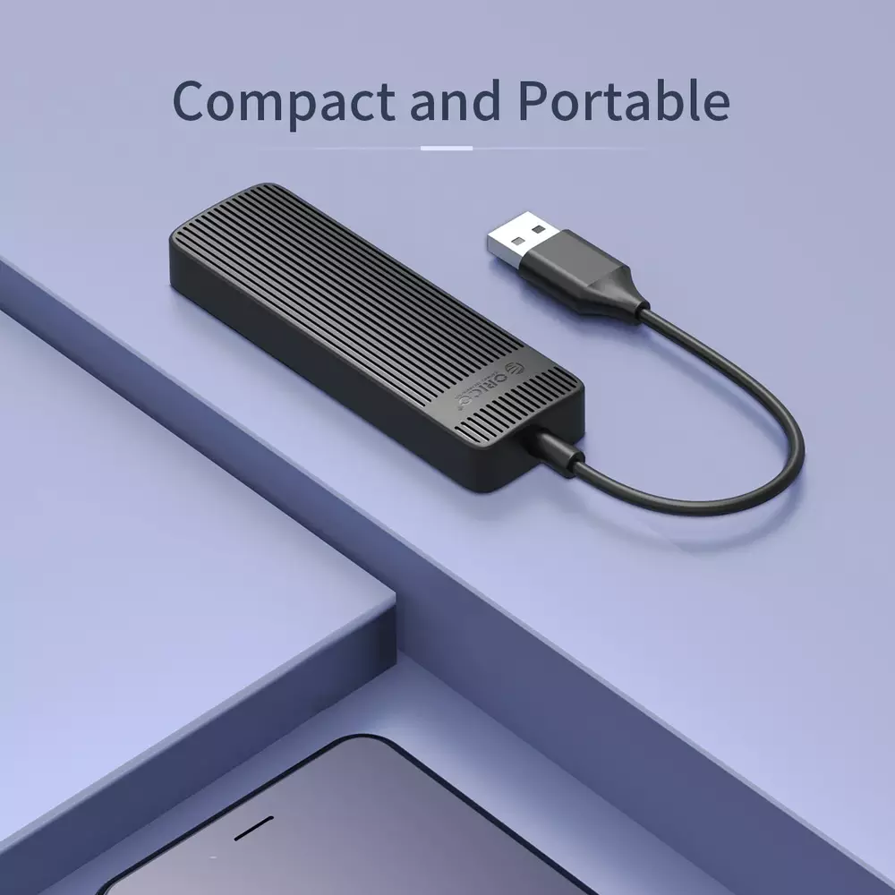 Orico хъб USB2.0 HUB 4 port White - FL02-WH