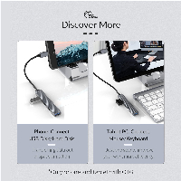 Orico хъб USB3.0/2.0 HUB 4 port - Type-C input - AH-13-GY
