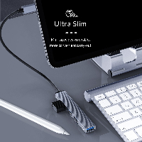 Orico хъб USB3.0/2.0 HUB 4 port - Type-C input - AH-13-GY
