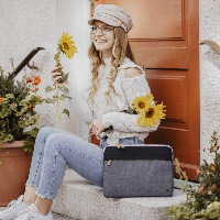 Калъф за лаптоп HAMA Florence, 13.3" (34 cm), Черен/Сив