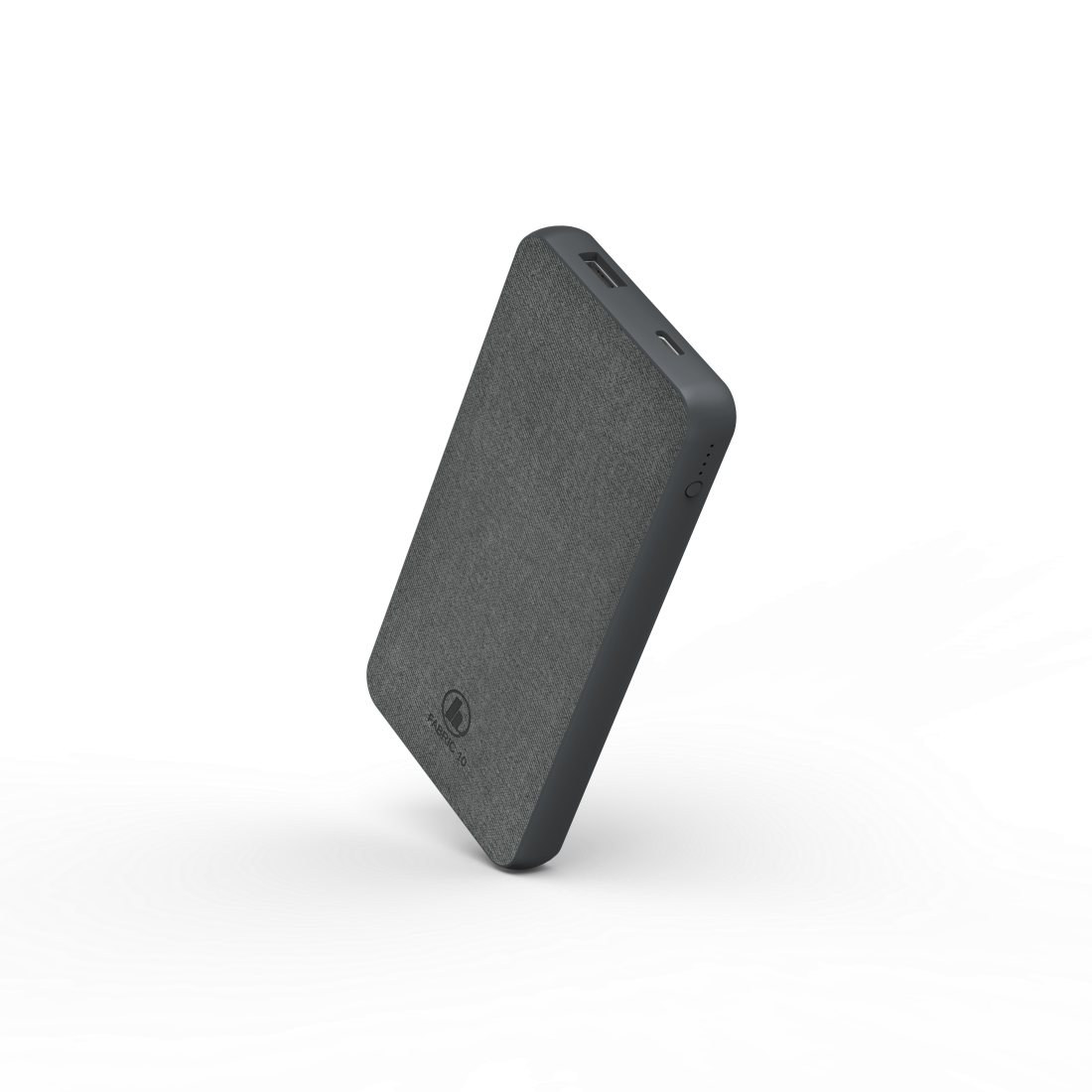 Външна батерия HAMA Fabric 10, 10000 mAh, LiPolym, Сив