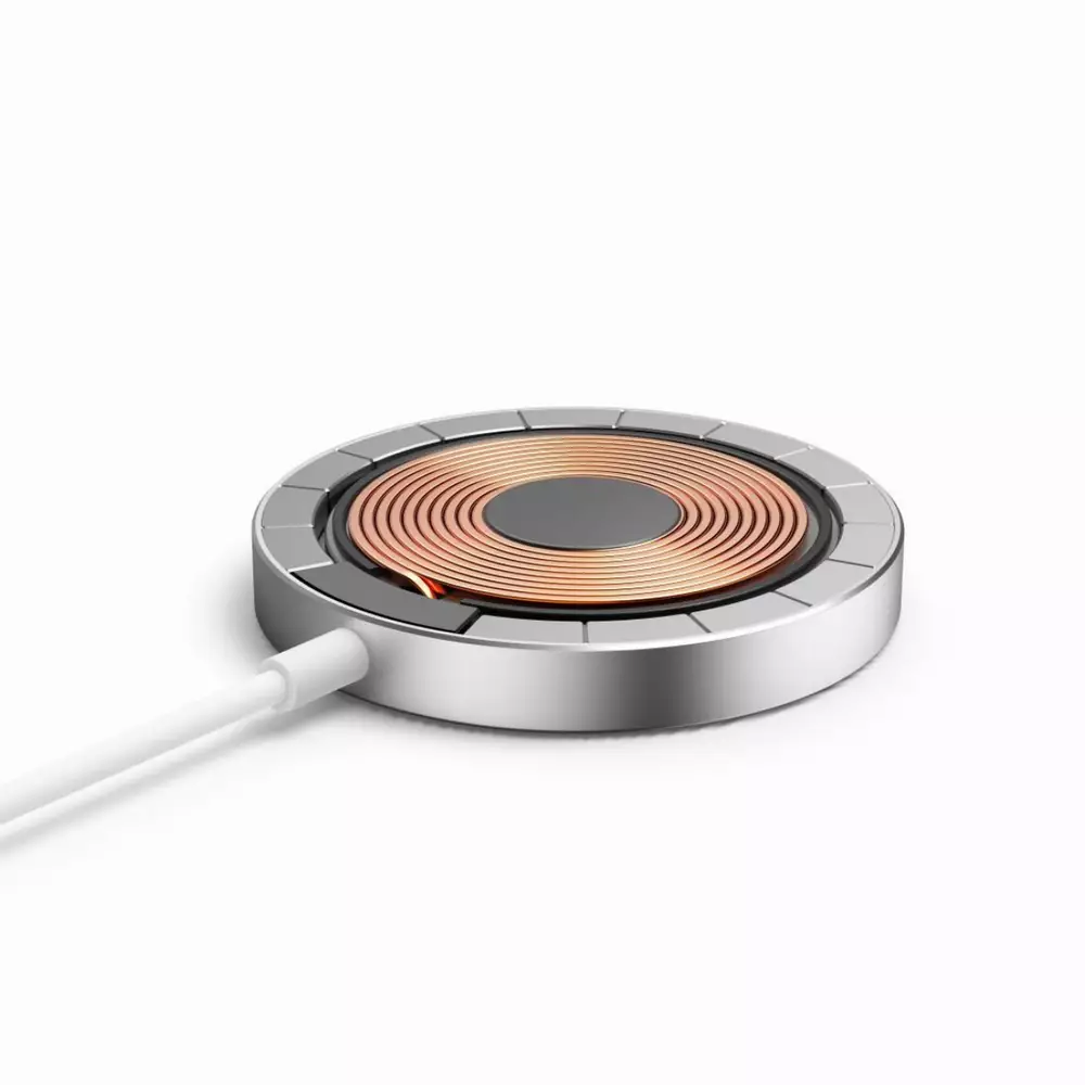 Безжично зарядно HAMA MagCharge FC15, 15W, Магнитно, Бял