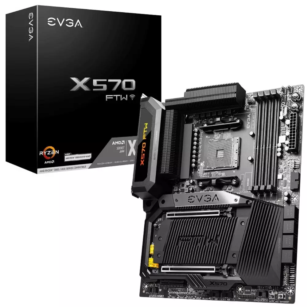 Дънна платка EVGA X570 FTW WIFI AM4 - 121-VR-A577-KR
