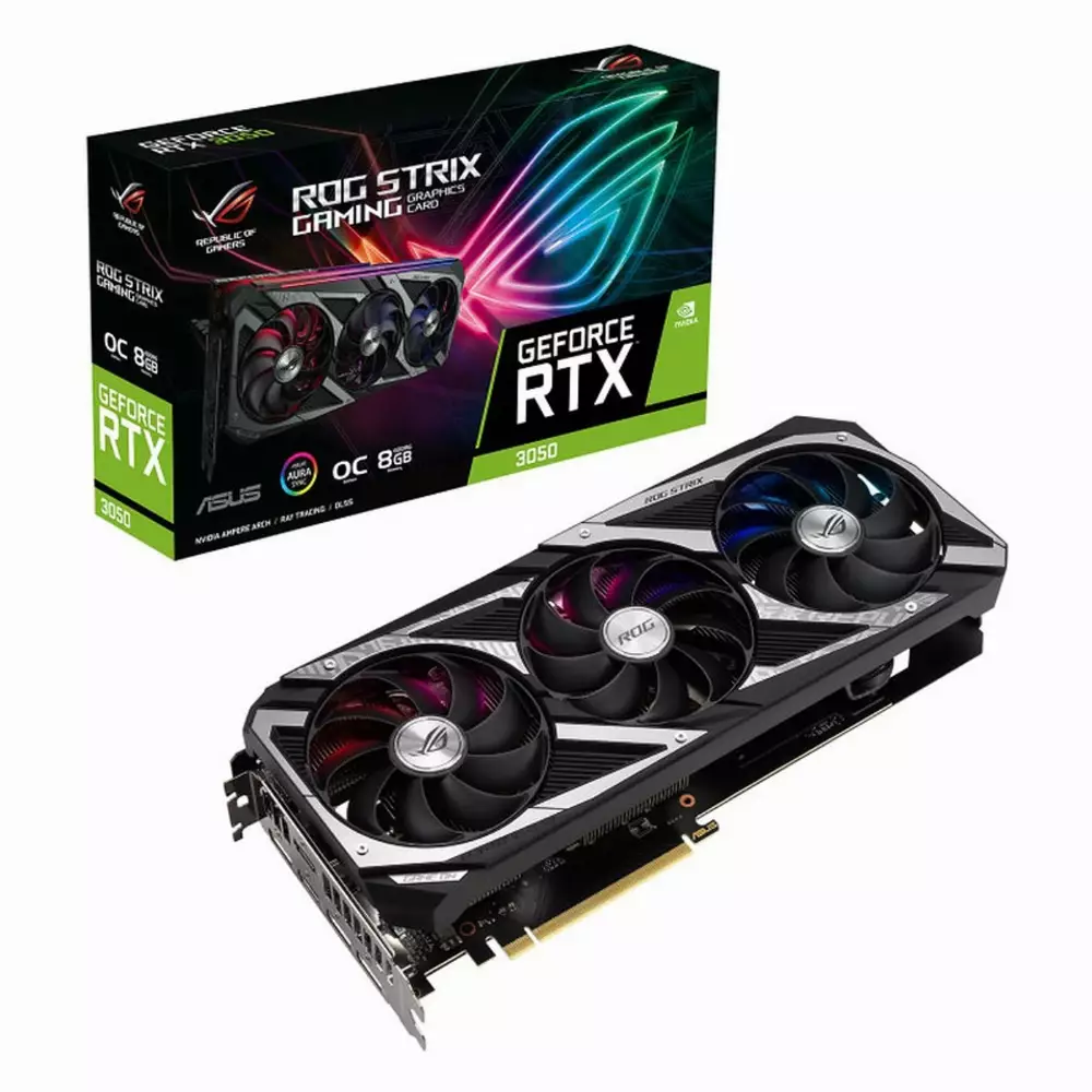 Видео карта ASUS ROG STRIX GeForce RTX 3050 OC Edition 8GB