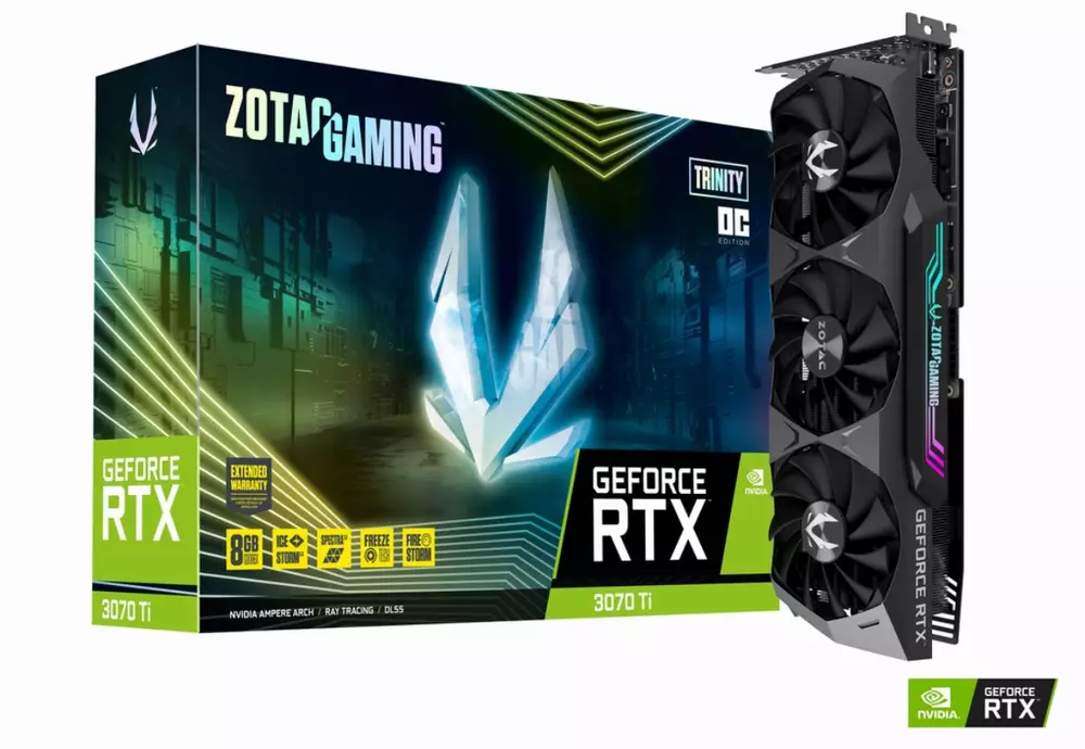 Видео карта Zotac GAMING GeForce RTX 3070 Ti Trinity OC 8GB GDDRX LHR