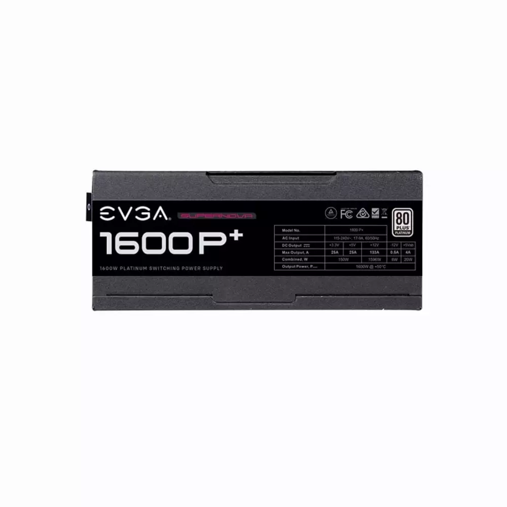 Захранване EVGA SuperNOVA 1600 P+ 80 Plus Platinum - 220-PP-1600-X2