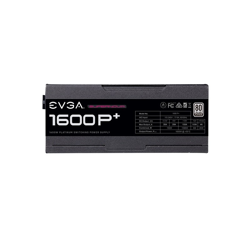 Захранване EVGA SuperNOVA 1600 P+ 80 Plus Platinum - 220-PP-1600-X2