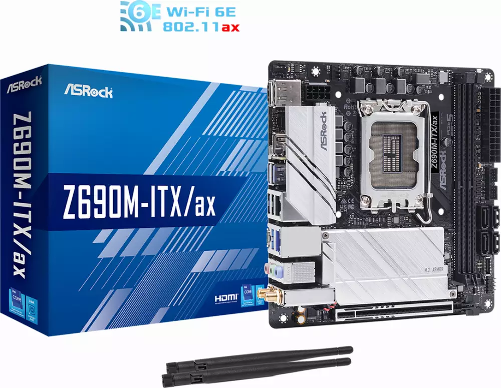 Дънна платка ASRock Z690M ITX LGA1700 DDR4