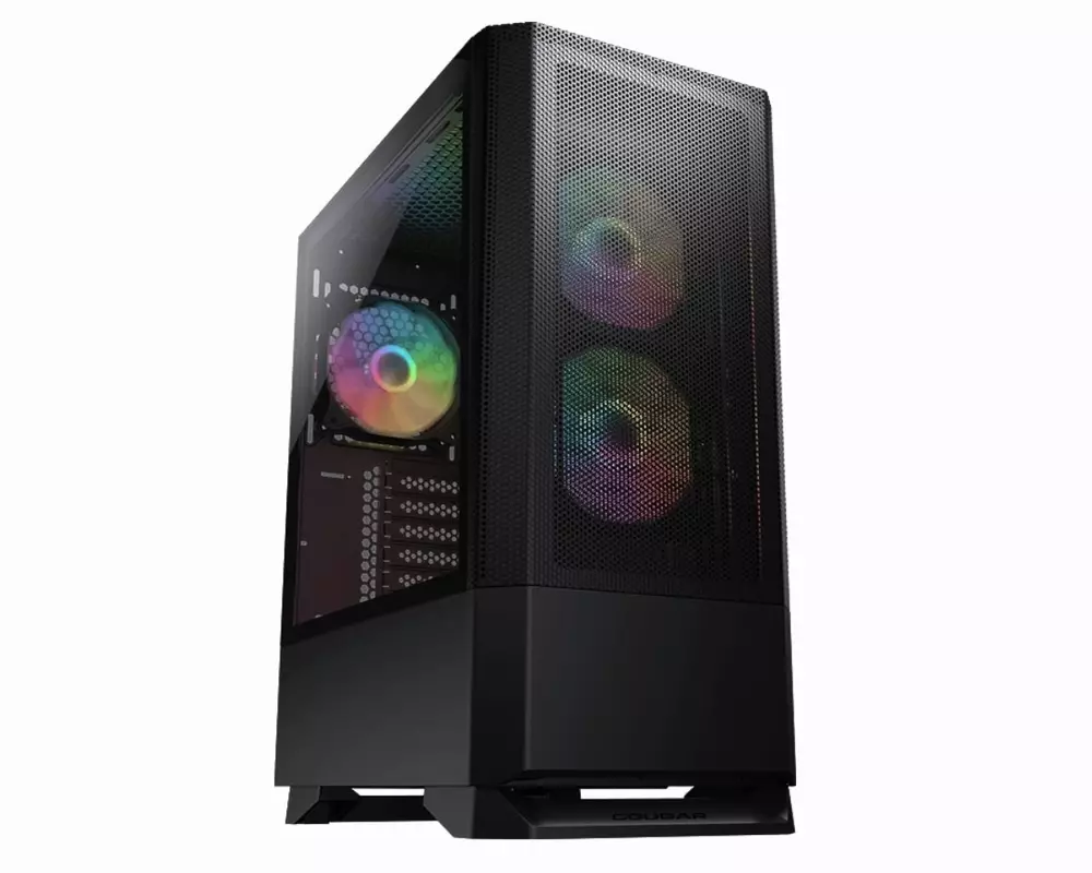 Кутия COUGAR MX430 Mesh RGB TG Mid-Tower Black - CG3851C600003
