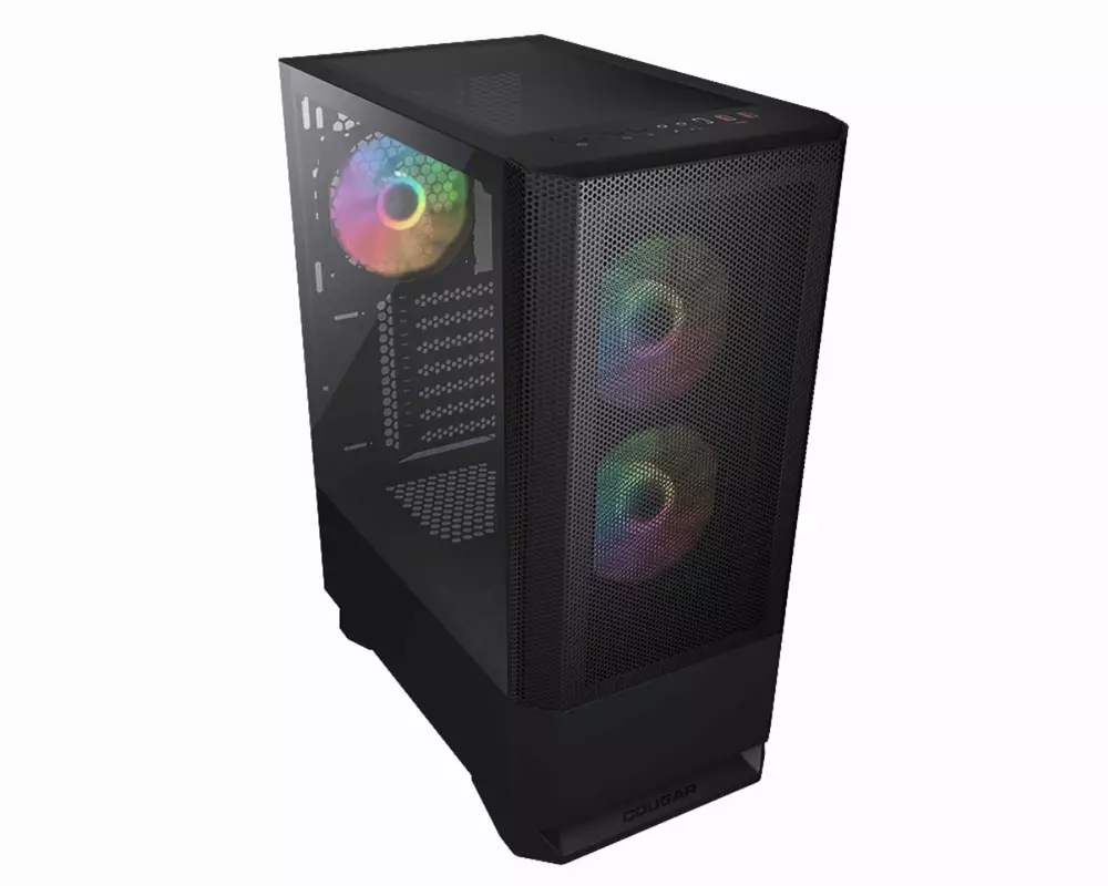 Кутия COUGAR MX430 Mesh RGB TG Mid-Tower Black - CG3851C600003