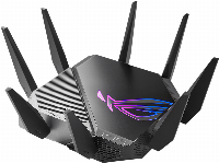 Геймърски Безжичен Рутер ASUS ROG Rapture GT-AXE11000, Tri-band WiFi 6E (802.11ax), MU-MIMO, IPv6, OFDMA, AiMesh, AiProtection Pro, 4804Mbps(11000Mbps Boost)
