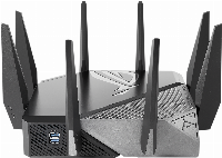 Геймърски Безжичен Рутер ASUS ROG Rapture GT-AXE11000, Tri-band WiFi 6E (802.11ax), MU-MIMO, IPv6, OFDMA, AiMesh, AiProtection Pro, 4804Mbps(11000Mbps Boost)