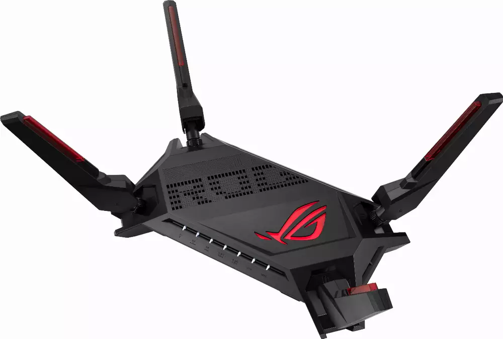 Gaming Ασύρματος Ρούτερ ASUS ROG Rapture GT-AX6000, Dual-Band WiFi 6 (802.11ax), MU-MIMO, IPv6, OFDMA, AiMesh, AiProtection Pro, 4804Mbps(6000Mbps Boost)