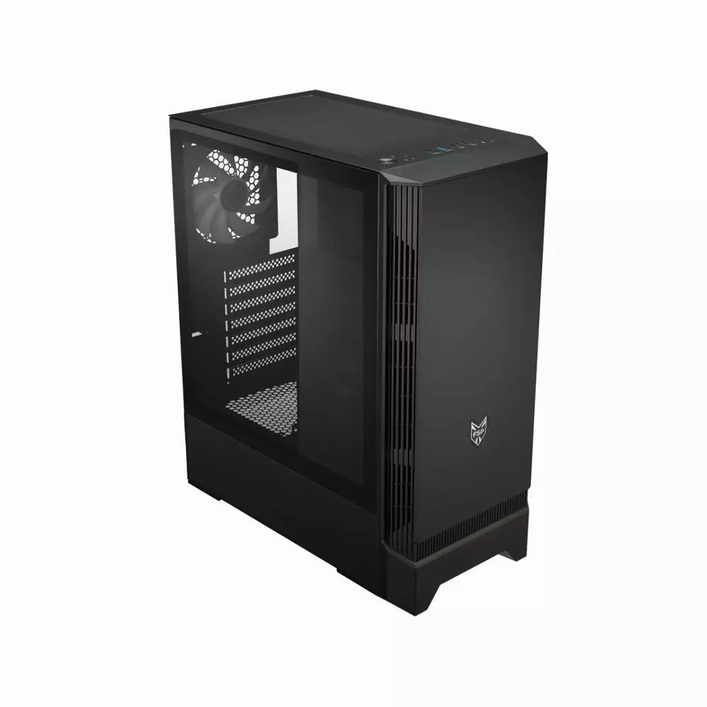 Кутия FSP CMT260 TG Mid-Tower, Черен