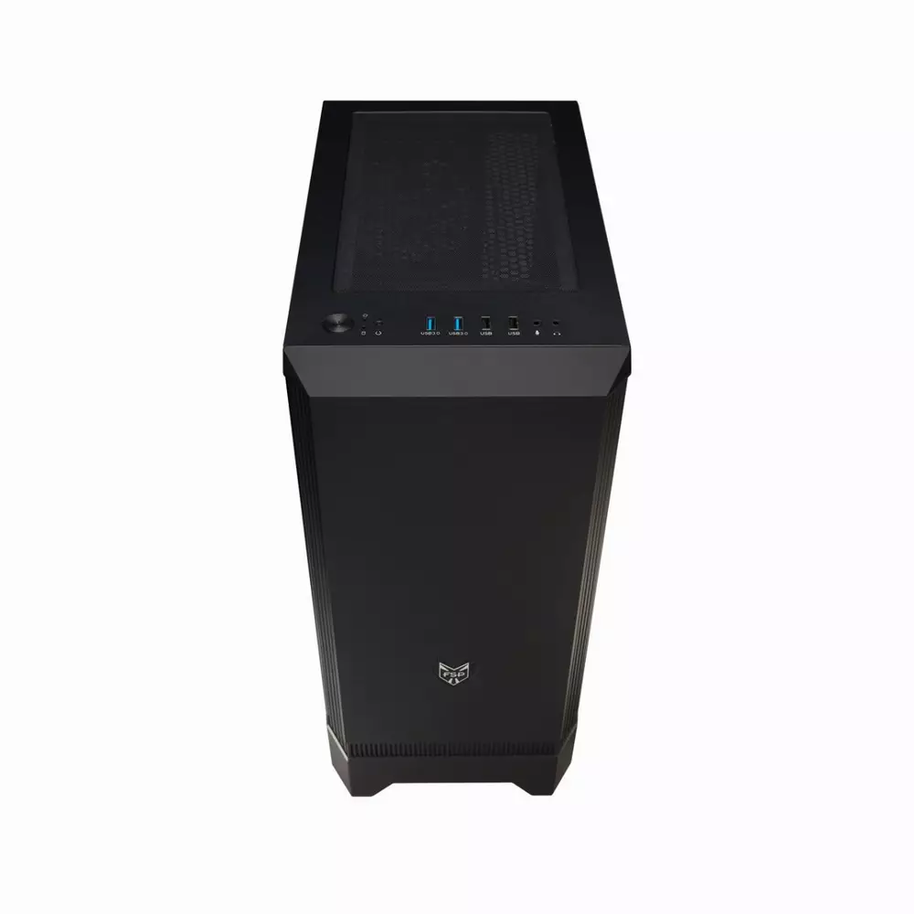 Кутия FSP CMT260 TG Mid-Tower, Черен
