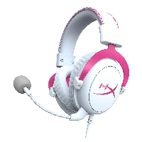 Геймърски слушалки HyperX Cloud II Pink, Микрофон, Розово/Бяло