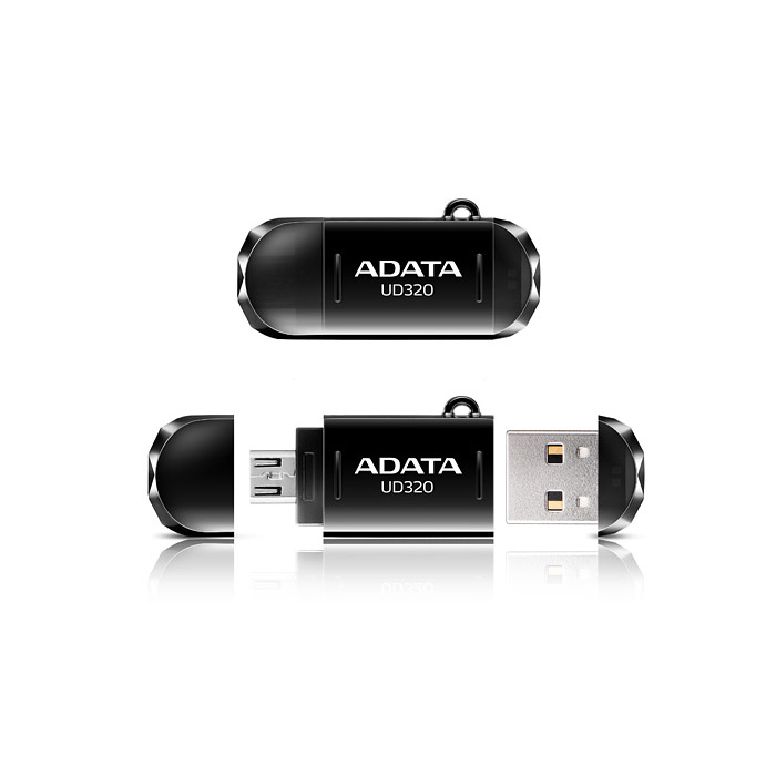 USB флашка Adata UD320 32GB USB/Micro Flash Drive Black - AUD320-32G-RBK