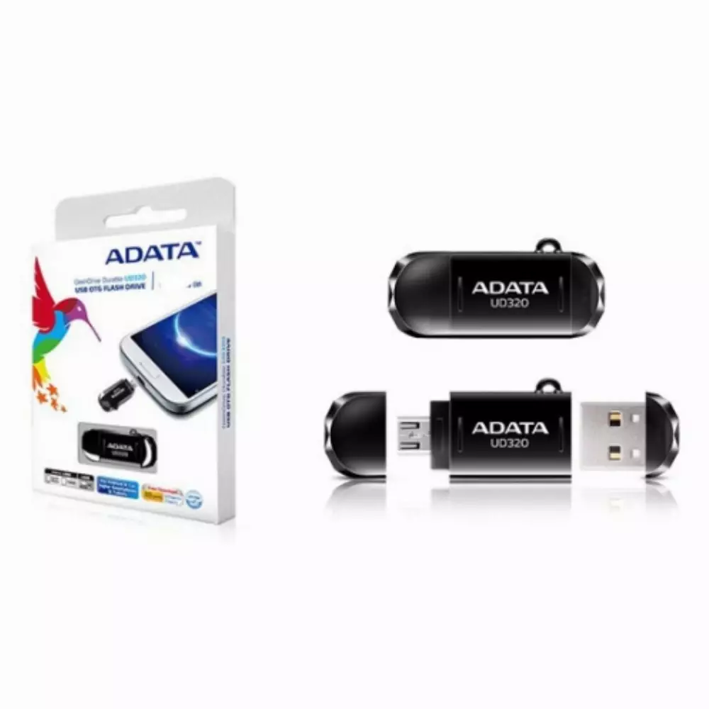 USB флашка Adata UD320 32GB USB/Micro Flash Drive Black - AUD320-32G-RBK